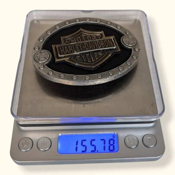 Vintage 1990s Harley Davidson Logo Belt Buckle - Picture 7 of 7